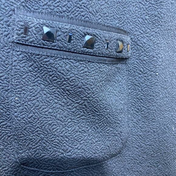 Karl Lagerfeld textured sleevless long tank with pockets and beads Size 14 - Picture 4 of 11